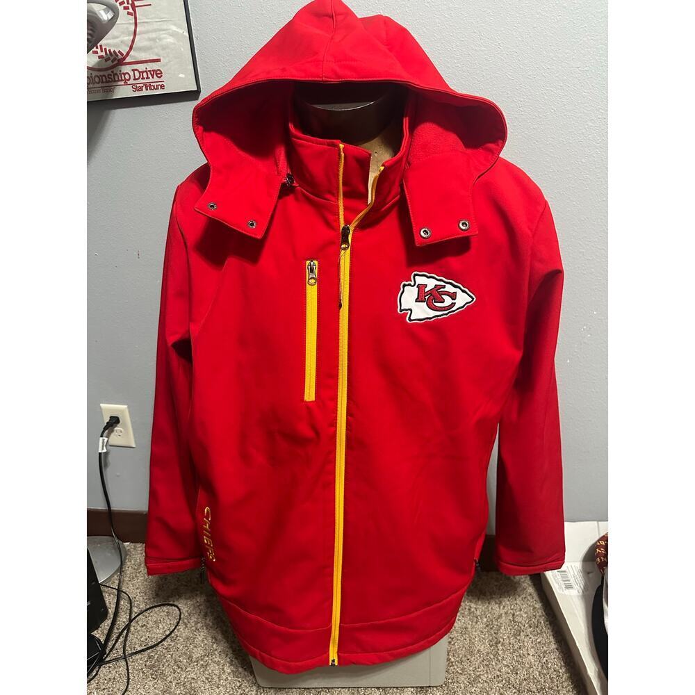 NFL Men’s XXL Kansas City Chiefs Hooded Jacket NWOT
